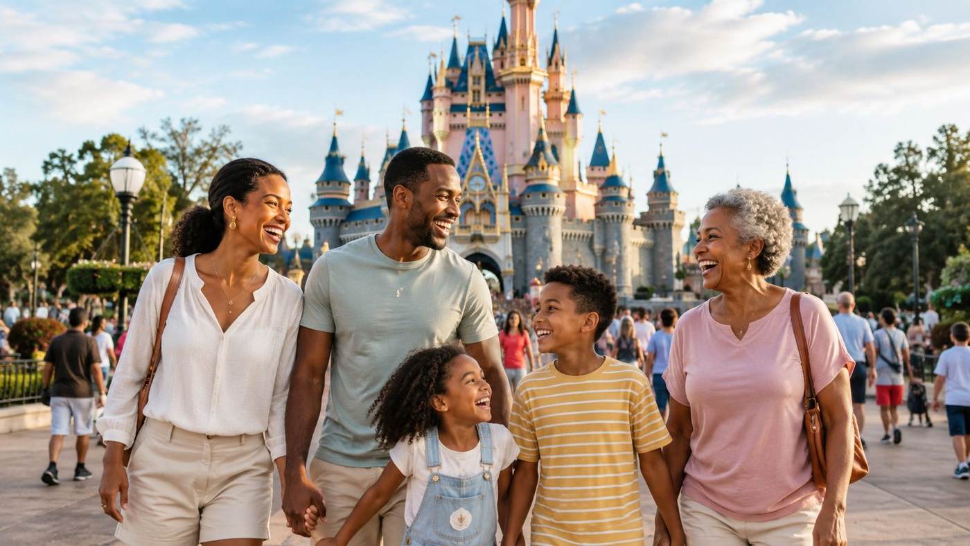 Cinderella Castle at Magic Kingdom, Walt Disney World in Florida — ColvaRay generated travel photography